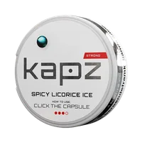 Kapz Spicy Licorice Ice Mini Strong Nicotine Pouch