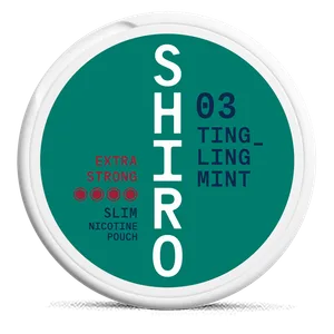 Shiro #03 Tingling Mint Slim Extra Strong Nicotine Pouch