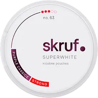 Skruf Superwhite no.63 Purple Cassice Strong Nicotine Pouch