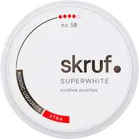 Skruf Superwhite no.58 Nordic Liquorice Xtra Strong Nicotine Pouch