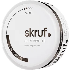 Skruf Superwhite no.56 Nordic Liquorice Medium Nicotine Pouch
