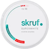 Skruf Superwhite no.53 Fresh Mint Strong Nicotine Pouch