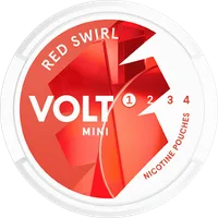 VOLT Red Swirl Mini All White Low Nicotine Pouch